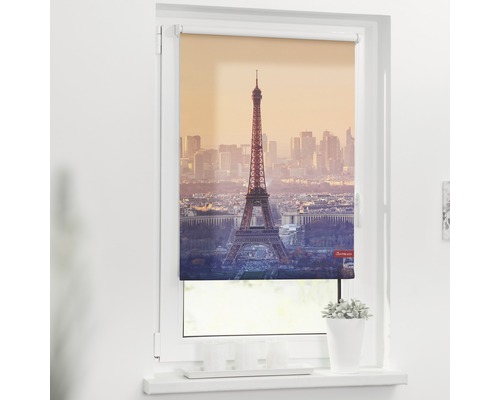 Store à clipser Lichtblick sans vissage tour Eiffel 45x150 cm, supports de serrage compris