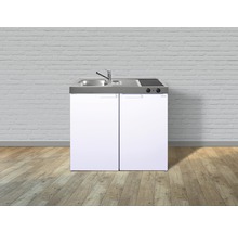 Miniküche stengel Kitchenline MK100, Breite 100 cm, Becken Links, weiß glänzend 1110000004100-thumb-3