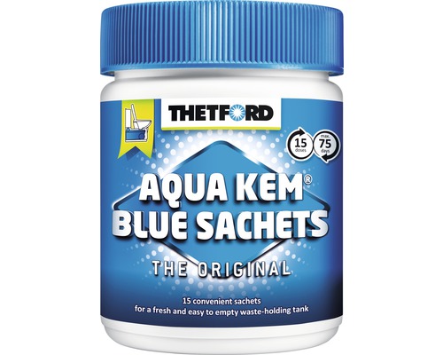 Sachets Aqua Kem Blue additif sanitaire 15 sachets