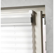 Store plissé duo Soluna avec guidage latéral, blanc, 100x130 cm-thumb-4