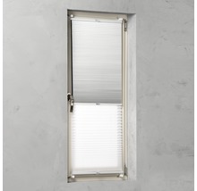 Store plissé duo Soluna avec guidage latéral, blanc, 45x130 cm-thumb-12