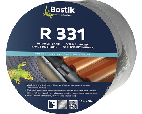 Bande de bitume Bostik R 331 aluminium ruban isolant autocollant 10 m x 10 cm