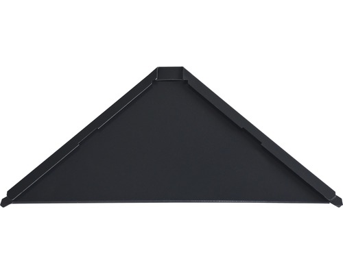 PRECIT Aluminium Startplatte für Dachschindel Quadra anthracite grey RAL 7016 158 x 158 x 0,7 mm