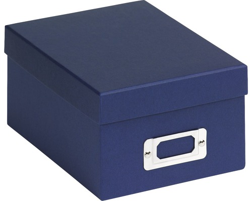 Boîte de rangement Fun bleu 22x11x17 cm