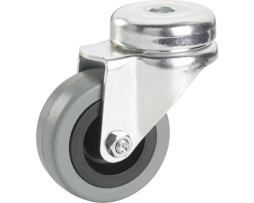 Roulette pivotante pour appareils de transport, jusqu'à 45 kg, 50 x 71 x 20 mm