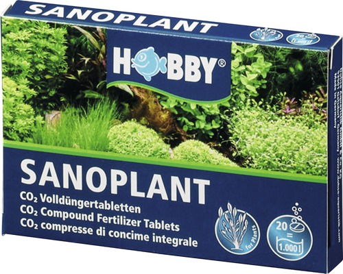 Tablettes engrais complet CO2 HOBBY Sanoplant 20 tablettes-0