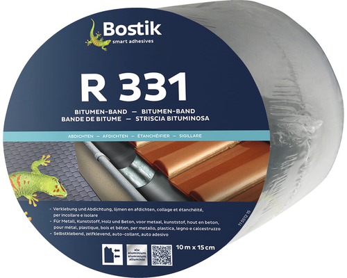 Bande de bitume Bostik R 331 aluminium ruban isolant autocollant 10 m x 15 cm