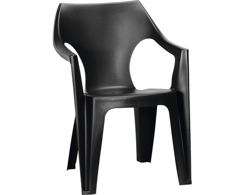 Chaise empilable Curver Dante Low en plastique graphite
