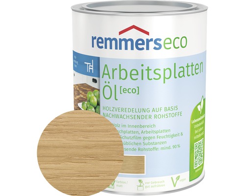 Huile pour plans de travail Remmers eco effet naturel 750 ml Huile pour plans de travail Remmers eco effet naturel 750 ml