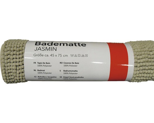 Badematte Chenille taupe