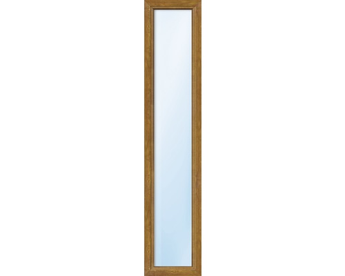 Kunststofffenster Festverglasung ESG ARON Basic weiß/golden oak 450x1600 mm (nicht öffenbar)-0