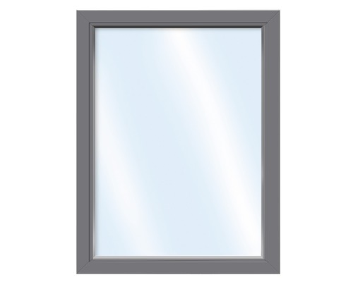 Élément fixe de fenêtre en plastique, verre de sécurité trempé, ARON Basic blanc/anthracite 700x1600 mm (non ouvrable)-0
