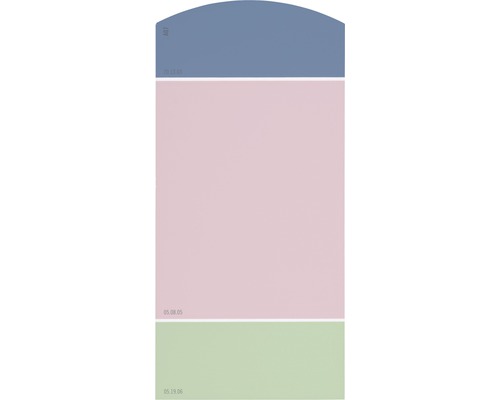 Farbmusterkarte Farbtonkarte A07 Die Farbklassiker - Frische Fünfziger 21x10 cm