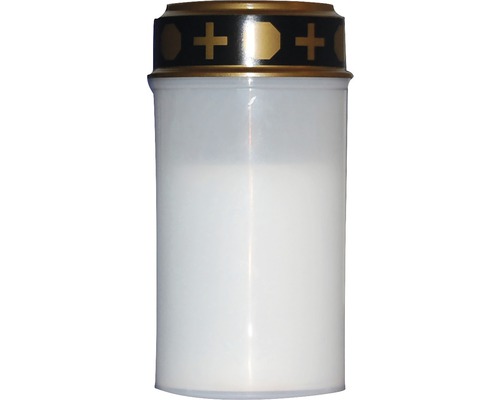 Bougie funéraire LED Ø 6,5 cm blanc couleur d'éclairage blanc chaud