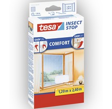 Moustiquaire pour fenêtre au niveau du sol tesa Insect Stop Comfort sans perçage blanc 120x240 cm-thumb-0