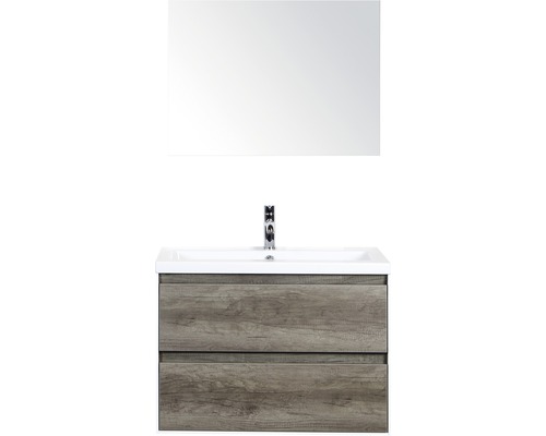 Ensemble de meubles de salle de bains Sanox Evora Nebraska oak 81x170 cm-0