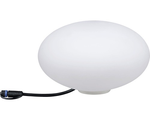 Objet lumineux Plug & Shine Paulmann IP67 2,8W 160 lm 3.000 K blanc chaud hxØ 166x280 mm Stone blanc 230/24 V