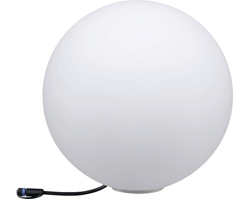 Objet lumineux à LED Plug & Shine Paulmann IP67 6,5W 430 lm 3.000 K blanc chaud Ø 400 mm Globe blanc 230/24 V