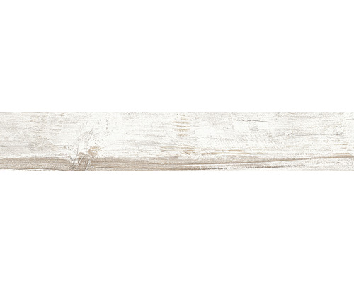 Carrelage sol et mur en grès cérame fin Tribeca blanco 20 x 120 x 1,14 cm