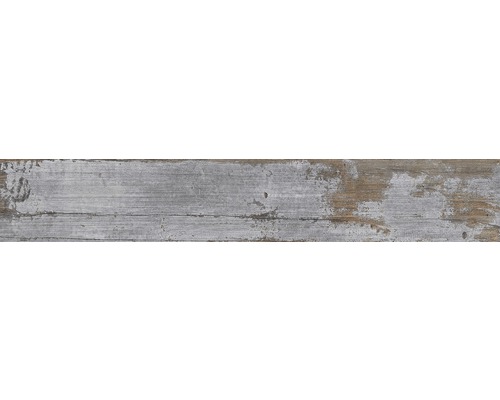 Carrelage pour sol en grès cérame fin Tribeca gris 20 x 120 cm