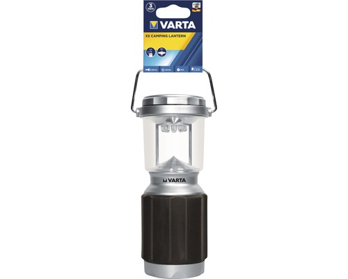 Lanterne Varta LED Camping XS noir-titane-gris