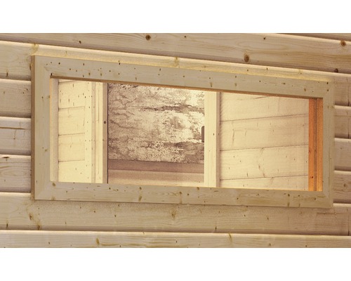 Fenêtre Karibu pour saunas 40 mm avec avec verre isolant 42x122x4 cm