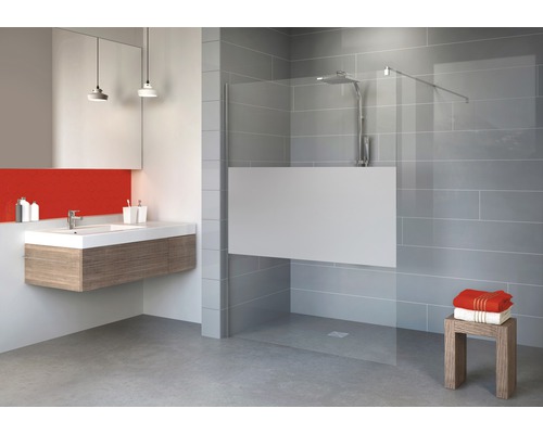 Paroi de douche à l''italienne Schulte Alexa Style 2.0 largeur 90 cm décor discret couleur du profilé chrome Paroi de douche à l''italienne Schulte Alexa Style 2.0 largeur 90 cm décor discret couleur du profilé chrome