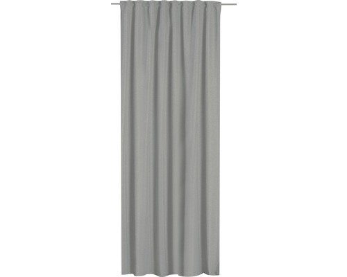 Rideau avec ruban de rideau Sundown gris 140x255 cm