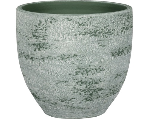 Pot de fleurs en céramique Ø 14 cm H 12 cm vert