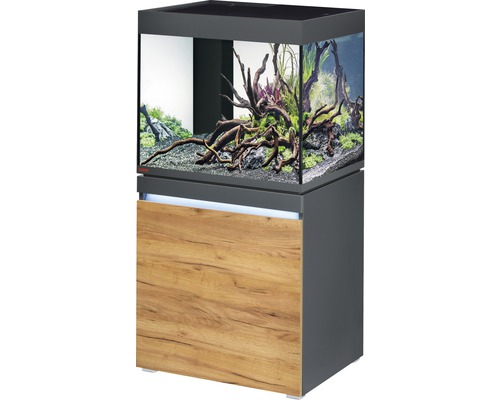 Kit complet d''aquarium EHEIM incpiria 230 avec éclairage à LED et meuble bas éclairé graphite/chêne Kit complet d''aquarium EHEIM incpiria 230 avec éclairage à LED et meuble bas éclairé graphite/chêne