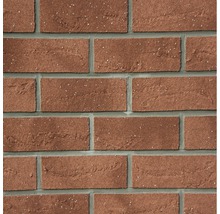Hotte de cheminée Furado F 100cm aspect brique de parement rouge Sahara Dimensions intérieures 19x19cm Dimensions extérieures 29x29cm-thumb-1