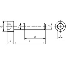 Zylinderschraube m. Innensechskant DIN 912 10x45 mm galv. verzinkt, 100 Stück 0/0300/001/10,0/45/ /74-thumb-1