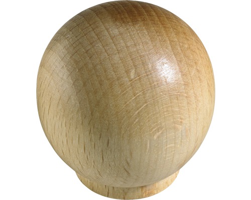 Möbelknopf Holz Buche lackiert ØxH 35/36 mm