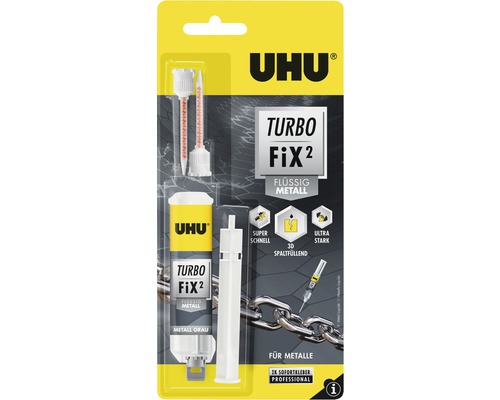 Colle UHU Turbo Fix² liquide à métaux 10 g