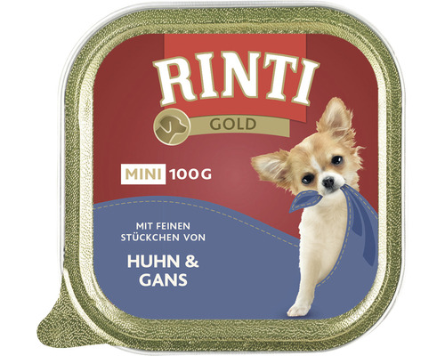 Hundefutter nass RINTI gold Mini Huhn & Gans 100 g