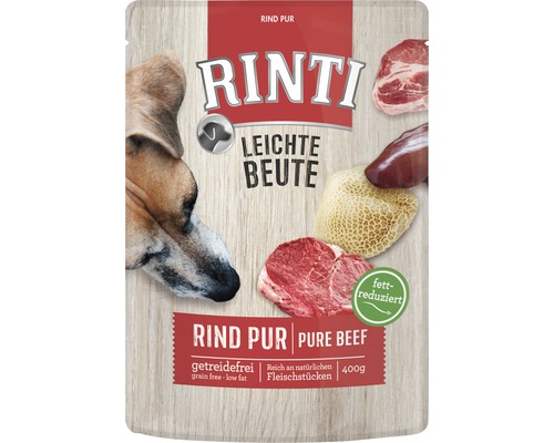 Hundefutter nass RINTI Leichte Beute Rind 1 Pack 10x400 g