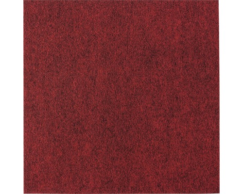 Dalle de moquette autocollante rouge 40x40 cm