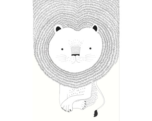 842227 Papier peint photo intissé Bambino XVIII lions blanc
