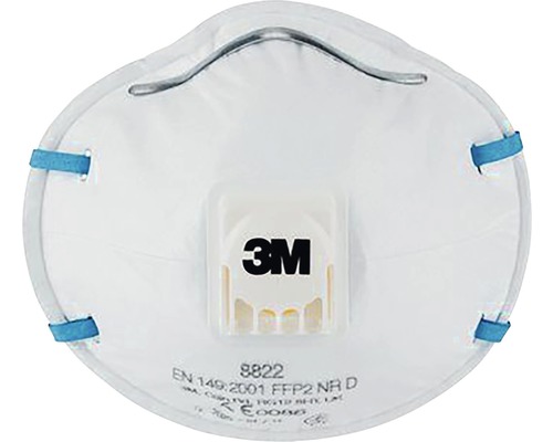 Masque respiratoire 3M™8822PRO10, niveau de protection FFP2, lot de 10