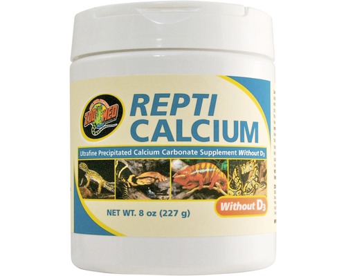 Calcium sans phosphore pour reptiles ZOO MED Repti Calcium sans D3 227 g