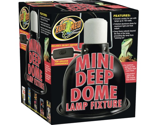 Douille ZOO MED Mini Deep Dome max. 100 W