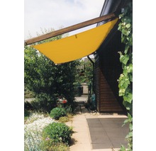 Voile d`ombrage rectangulaire jaune 140 x 220cm-thumb-0