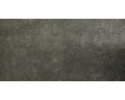 Carrelage sol et mur en grès cérame fin HOMEtek black mat 60 x 120 cm