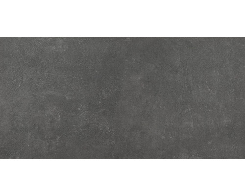Dalle de terrasse en grès cérame fin Mirava Hometek black mat 60x120x2 cm rectifiée