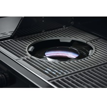 Barbecue à gaz Tenneker® Halo TG 4 4 feux + feu latéral, grille en fonte d'acier, système de plateforme, insert vitré dans le couvercle-thumb-7