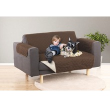 Sofaüberzug EASYmaxx Couch Coat 2-Sitzer 180x240 cm braun-beige-thumb-0
