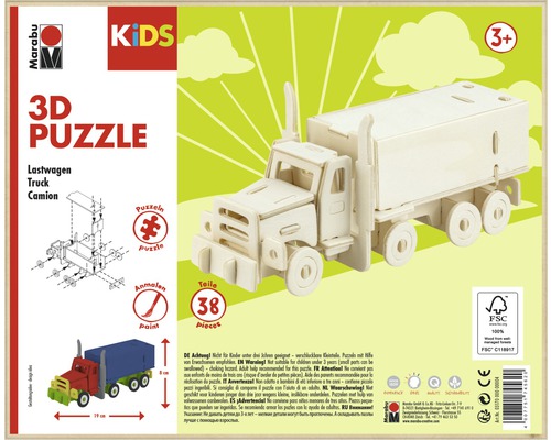 Puzzle 3D camion Marabu KiDS-0