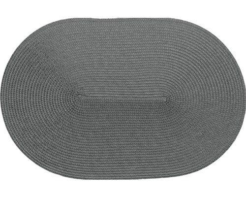 Set de table Woven ovale gris 30x45 cm