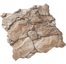 Pierre de parement en grès cérame fin Klimex UltraStrong Nevada Sahara marron 31,5x31,5 cm-thumb-1
