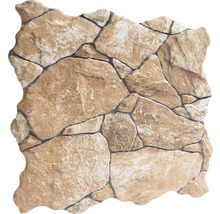 Pierre de parement en grès cérame fin Klimex UltraStrong Nevada Sahara marron 31,5x31,5 cm-thumb-0
